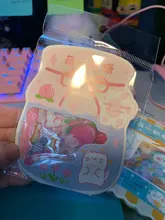 VanYi-adhesivo de papelería Kawaii, pegatinas coreanas de escritorio, dibujos animados, pegatina decorativa para uso diario, 45 Uds./PVC