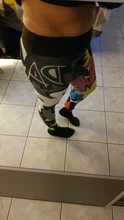 NORMOV-Leggings de entrenamiento para mujeres, leotardos con impresión digital, calzas, cintura alta, longitud hasta el tobillo, de realce, fitness