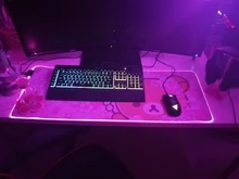 Gamer Girl Mouse-Pad Play-Mat Gaming-Accessories Pink Korilakkuma Backlight Flower Cute