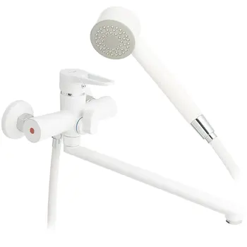 

G-Lauf nud7-a045yw, Bath ball faucet (white matte, ceramic cartridge diameter 35mm, swivel Castor 320mm)