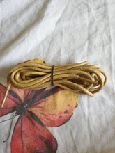 1 un par de cuero cordones de algodón encerado los cordones de los zapatos ronda los cordones de los zapatos de cordones de cuero para zapatos cuerdas