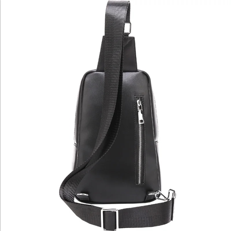 horizonplus america and europe LUXURY trendy men genuine leather emboss PLAID pattern crossbody bag sling bag chest bag