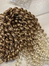 Sallyhair pasión Twist trenzas a Crochet Ombre trenzado sintético extensiones de cabello largo giros Rubio a granel Grey de la extensión del pelo