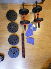 Juego de mancuernas ecológicas 2 en 1 con barra, ajustables y accesorios, 10 KG-15-20 KG - 25 KG - 30 KG - 40 KG y 50KG