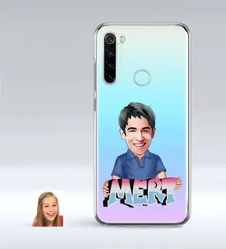 

Personalized Men 'S Is Caricature Of Xiaomi Redmi Note 8 Thin Transparent Silicone Phone Kapağı-1
