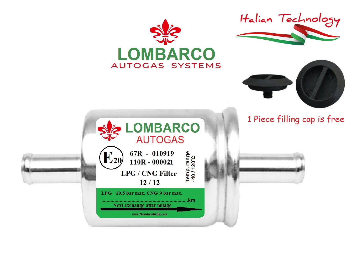 3 x LPG Autogas Gasfilter FLS 01-12/12mm 3 x LPG Autogas Gasfilter FLS 01-12/12mm