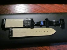 Correa de reloj de cuero genuino con cierre de mariposa, pulsera de piel auténtica para reloj Pulseira, tamaño de 14, 16, 18, 19, 20, 21, 22 y 24 mm