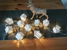 LED String Lamps Light-Fairy-Garland Wood-House Decoration Wedding Holiday-Room Party