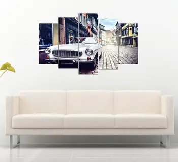 

White Car 5 Piece Mdf Table