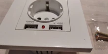 Eu-Power-Socket-Socket Pc-Panel Wall SRAN 250V Smart Dual Home-16a with USB for 5V 2A