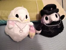 Juguete de peluche luminoso de 20cm para niños, juguete de felpa con estampado de animales de la plaga, Doctor, pico, Halloween, fiesta, Doctor, Accesorios luminosos, juguete para regalo