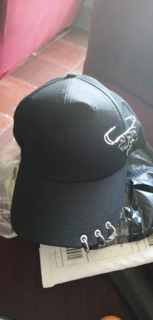 Baseball cap with Iron rings and pendants photo review