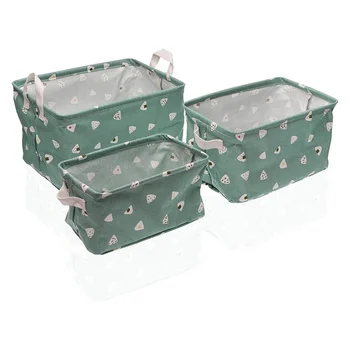 

Basket set Textile Polyester (3 Pieces) (25 x 22 x 35 cm)