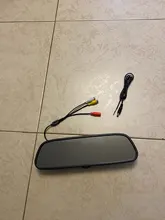 5 pulgadas TFT LCD HD800 * 480 pantalla Monitor coche espejo Monitor para estacionar marcha atrás con 2 entrada de vídeo retrovisor Cámara opcional