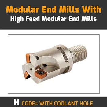 

MHT SPKT08 D32 M16 L43 Z04 H-WITH COOLANT HOLE Modular End Mills With Changeable Insert
