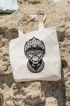 

Angemiel Bag Cool The Grills Monkey Shopping Beach Tote Bag
