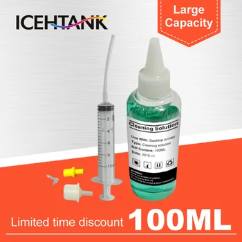 ICEHTANK 100 ミリリットル洗浄液顔料インクのプリントヘッドにすべてツール流体ノズルワッシャー用エプソン用 HP のためのキヤノンブラザー