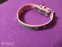 Microfiber Dog Collar Leather Safety Reflective Engraved Puppy Collar ID Name Customized