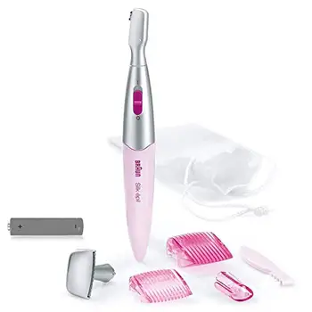 

Braun Silk-épil 3in1 Trimmer-finishing machine with 4 accessories, including a precision head, pink
