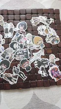 Bungo Stray-pegatinas de perros de PVC para niños, pegatinas de grafitis, maletas, equipaje, guitarra, coche, impermeable, 10/100 Uds.