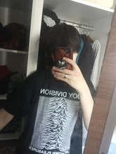 Camisetas de algodón con 100% de cuerda cósmica para hombre, camisa punk fresca de placer, hipster, rock, de verano