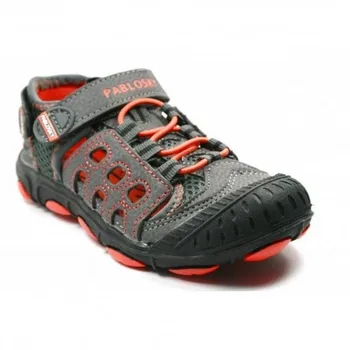 

Child sandals microfiber gray with velcros, Pablosky