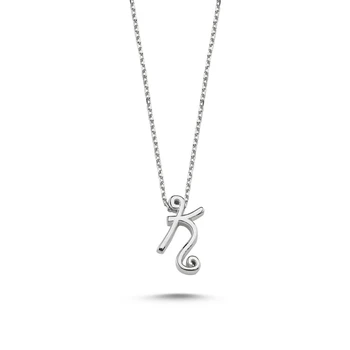 

KUTAYDAN-K-Letter Ghost Pendant 925 Sterling Silver