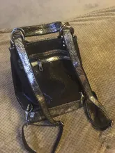 Mochila para ordenador portátil de cuero con lentejuelas para mujer, morral con cierre de personalidad, Mochila antirrobo de viaje