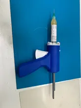 Free Shipping 10cc 10ml Plastic Soldering Flux Syringe Caulking Gun For Green Oil