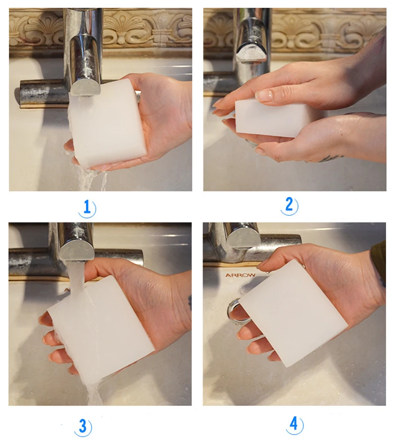 30/50/100 Pcs Melamine Sponge Magic Sponge Household Eraser Cleaning Tools for Office Kitchen Bath Cleaning Sponges
