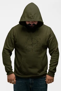 

Angemiel Wear Geometric Shapes Green Men 'S Hooded Sweatshirt