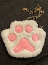 Bolso bandolera con cremallera y cadena con pata de oso para niña, monedero de felpa suave para niño pequeño, accesorios para bebé