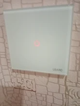 Touch-Switch Led-Panel Glass Interruttore Wall Power Black Ubaro Eu White 1/2/3-gang