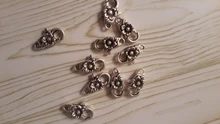 10 unids/lote ganchos de broche de langosta de mono de plata antigua para collar pulsera cadena accesorio de joyería para manualidades hallazgos 26*15MM