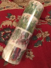 30mm de ancho Vintage hemisferio mapa época gótica Washi cinta DIY japonés Cactus decorativo planificador de colección de recortes cinta adhesiva