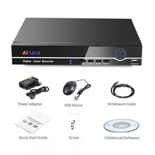 BESDER H.265 H.264 POE CCTV NVR de vigilancia de seguridad grabador de vídeo 8CH 8CH 4MP 4CH 5MP NVR PoE IEE802.3af para cámara IP PoE