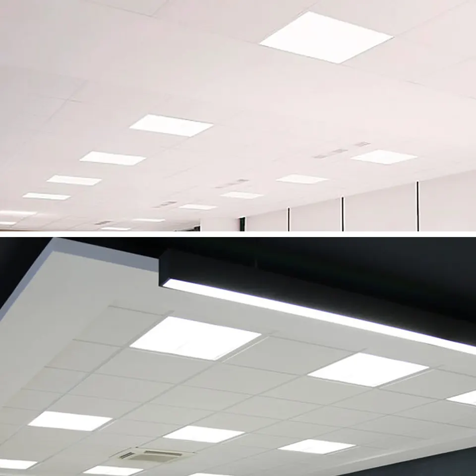 2 Cornici Luminose LED 60x60cm - 48W, 4800 Lumen, Per Controsoffitti, Luce Calda 3000K - Foto 5