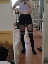 SVOKOR-pantalones cortos de entrenamiento sin costuras para mujer, Shorts de motorista de cintura alta, ropa femenina de realce, elasticidad corta, transpirables