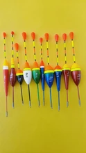 Juego de flotadores de pesca, boya, palo de luz de pesca, oscilante, tamaño variado, Color, accesorios de boya, 10 unids/lote
