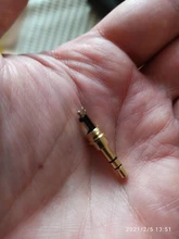 Earphone-Plug Tail-Plug-Clamps Wire-Connector Jack-3.5 Stereo Aluminum 3-Pole 1pc 