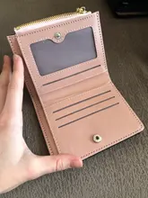 Cartera pequeña de piel con borlas para mujer, billetera corta de piel con cremallera, 2020