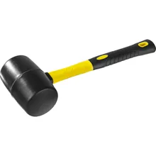 Киянка резиновая черная с фиберглассовой ручкой STAYER 900 г 2054-90 Профессионал