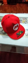 Gorra de baseball con bordado de Mario para niñas, informal, cosplay, hip hop, para viajar al aire libre