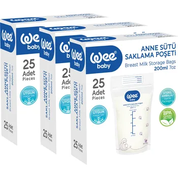 

Wee Baby 3-Pack Milk Storage Bag 3x25=75 Piece