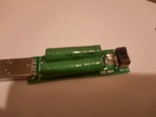 Mini resistencia de carga de descarga USB, 2A/1A con interruptor 1A, led verde, 2A, led rojo