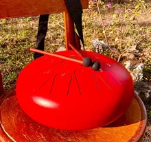 Drum Padded-Drum-Bag Meditation Mallets Steel Yoga 12inch Brand 13-Tone with Pair of