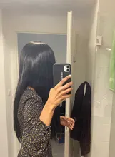 Pelucas de diadema largas y rectas para mujeres negras, pelo sintético resistente al calor, hecha a máquina, 20, 22, 24, 26, 28 y 30 pulgadas