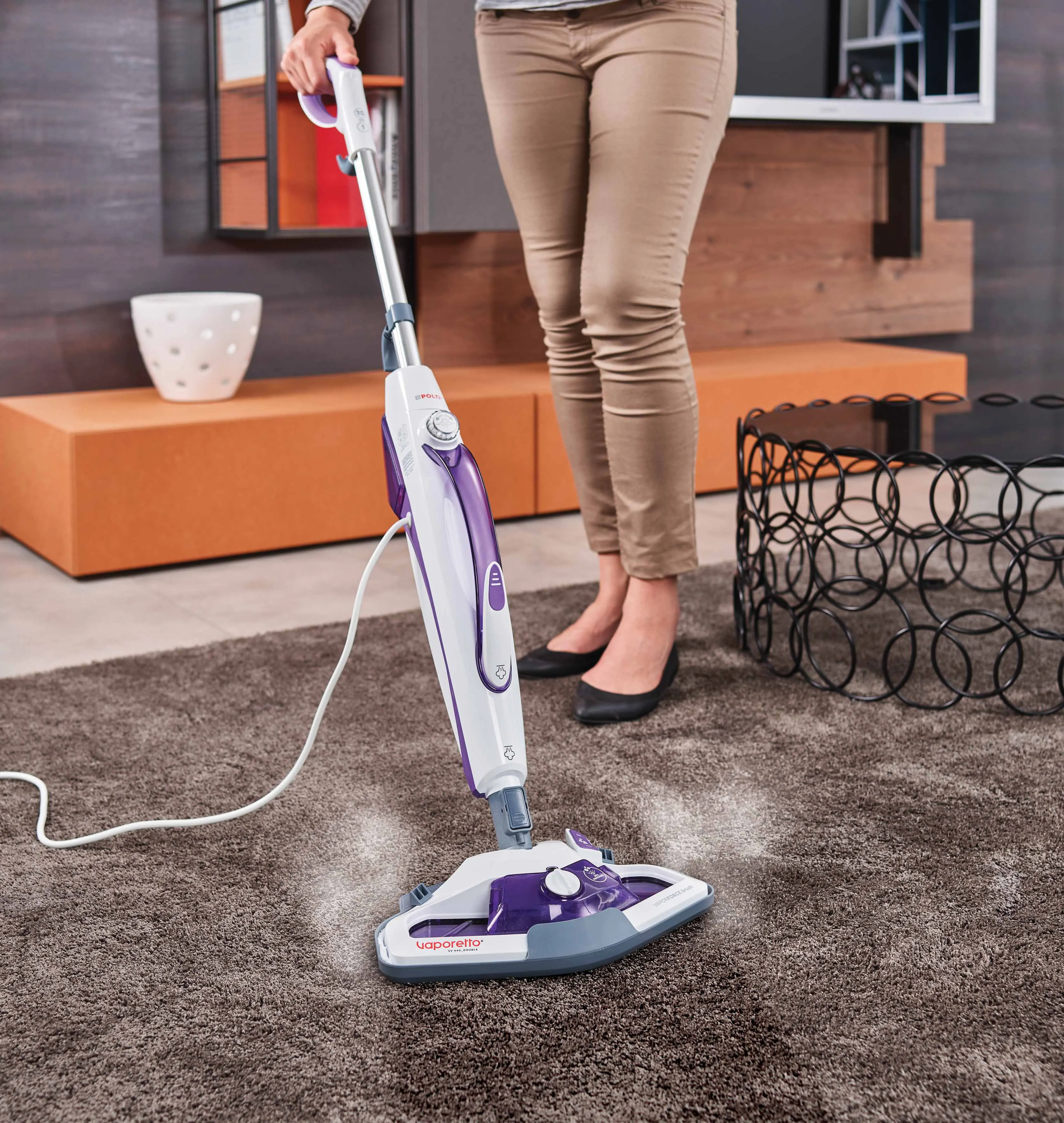 Polti Vaporetto Sv 440 Double. Broom A Steam Double Function With Purpose  Cleaner Portable, Scrub Brush Steam Force, 15 Accessories - Steam Cleaners  - AliExpress