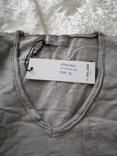 GustOmerD-Camiseta de manga corta para hombre, de algodón puro, ropa para parte superior masculina, con cuello en v, de calidad, ajustada y casual