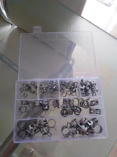 Envío Gratis 80 unids/set 7-18mm primavera Clip manguera abrazadera de tubo flexible tubo de agua de tubo de aire de coche herramientas